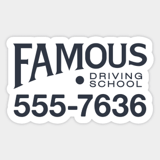 Famous Driving School - Herbie TV Series Sticker